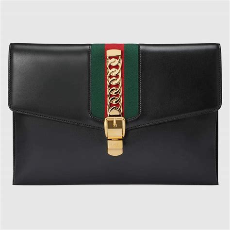 gucci black clutch bag|gucci clutch bag price list.